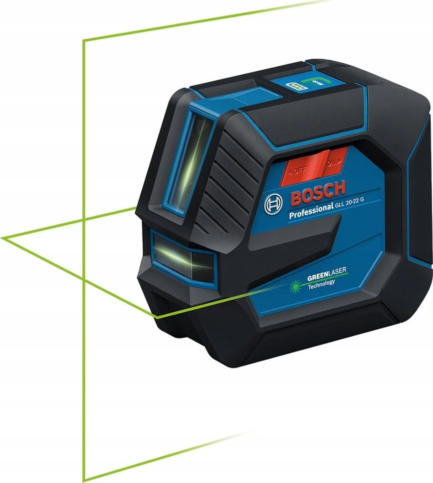 Bosch Linijinis lazerinis nivelyras GLL 20-22 G lagamine su universaliu laikikliu LB 10 (0601065602)