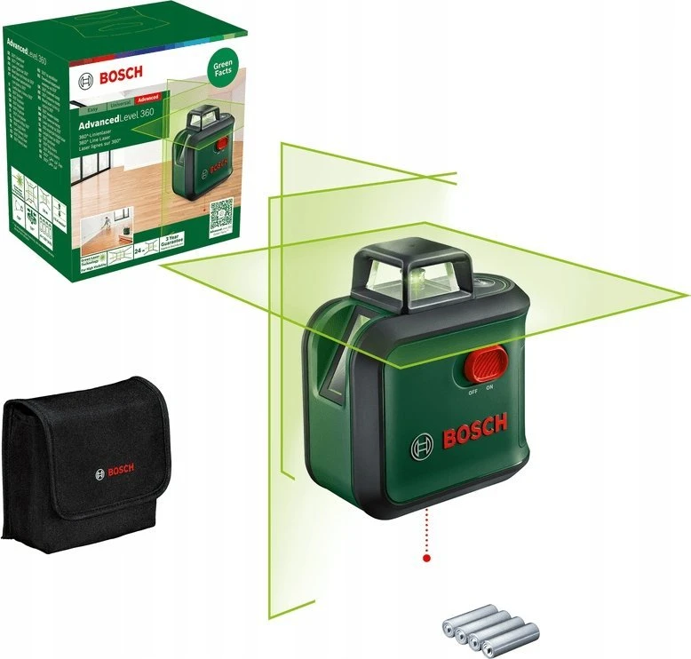 Bosch AdvancedLevel 360 kryžminių linijų lazeris