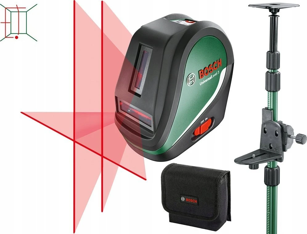 Bosch UniversalLevel 3 Maxi Set Kryžminių linijų lazeris