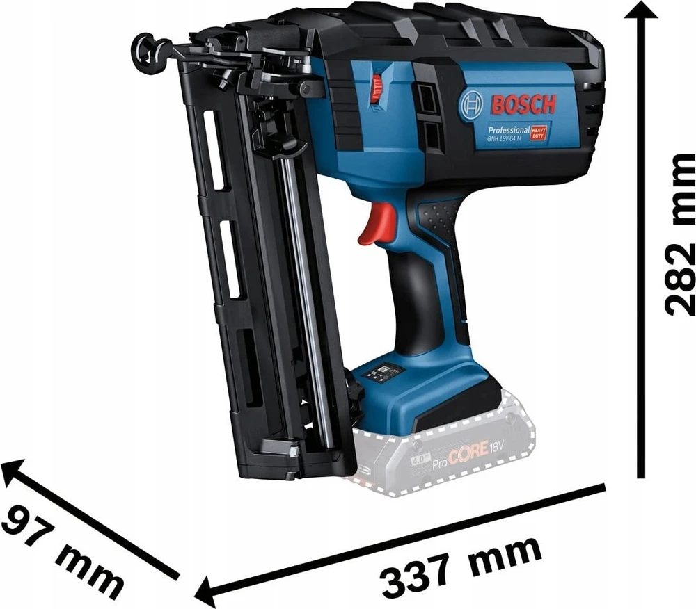 Akumuliatorinė smeigiakalė BOSCH GNH 18V-64M