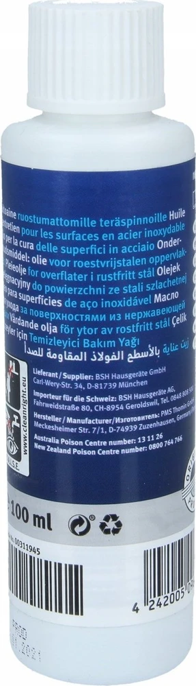 Home Appliances BOSCH/SIEMENS 00311945 Valiklis nerūdijančio plieno paviršiams