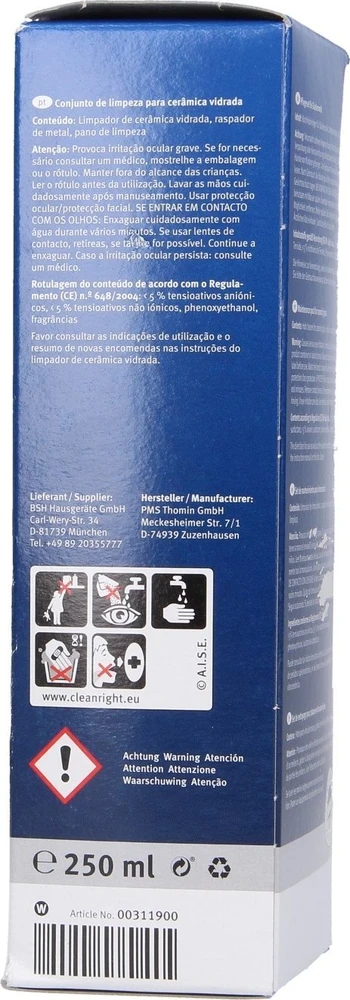 Bosch BSH stiklo keramikos valymo ir priežiūros rinkinys