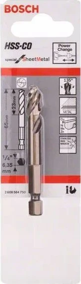 „Bosch“ centrinis grąžtas L = 65 mm HSSE 6 kat.