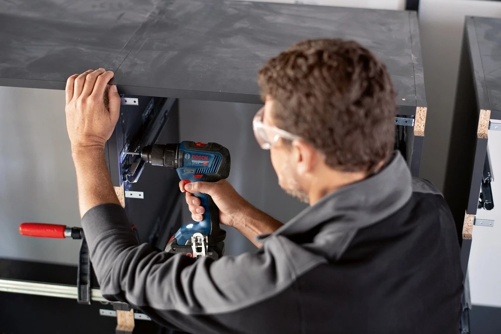 Akumuliatorinis suktuvas-gręžtuvas BOSCH GSR 18V-55 2x5,0Ah