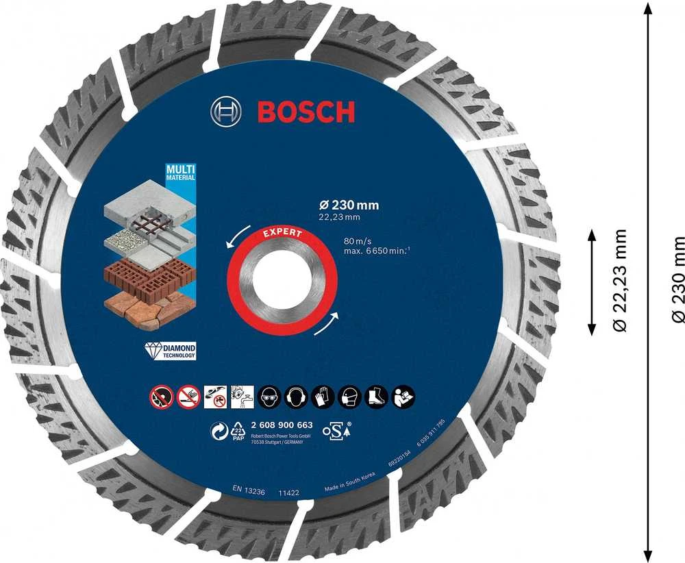 Deimantinis pjovimo diskas Bosch 2608900663; 230 mm