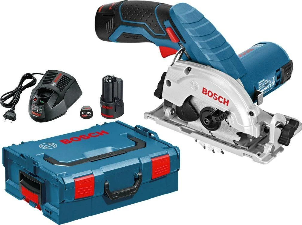 Akumuliatorinis diskinis pjūklas Bosch GKS 12V-26 rinkinys