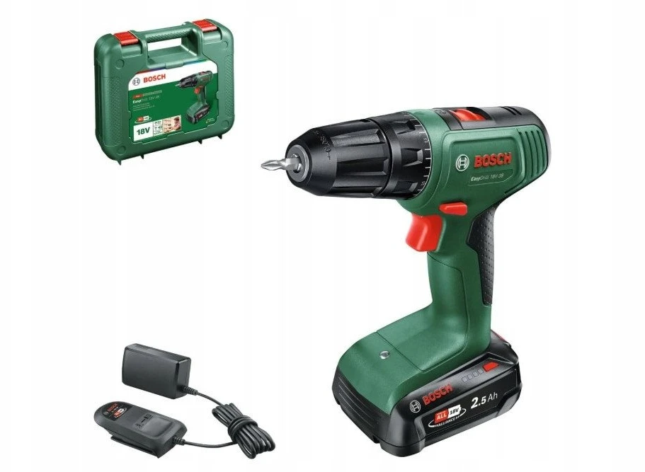 Bosch EasyDrill 18V-38 komplektas Akumuliatorinis gręžtuvas-suktuvas