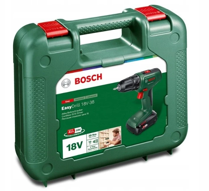 Bosch EasyDrill 18V-38 komplektas Akumuliatorinis gręžtuvas-suktuvas