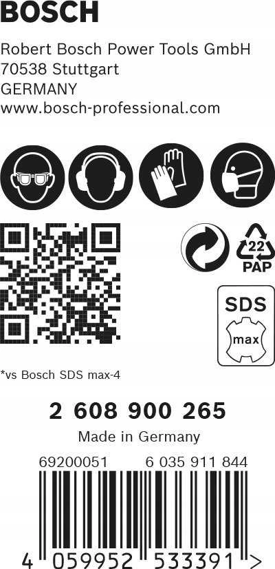 Bosch SDS-max-8X grąžtas 32 x 400 x 520 mm