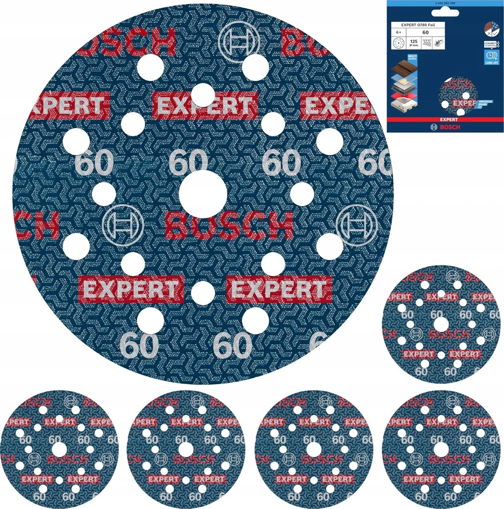 Bosch Fol. šlif. diskas O780,6 EXPERT, 125 mm, G60