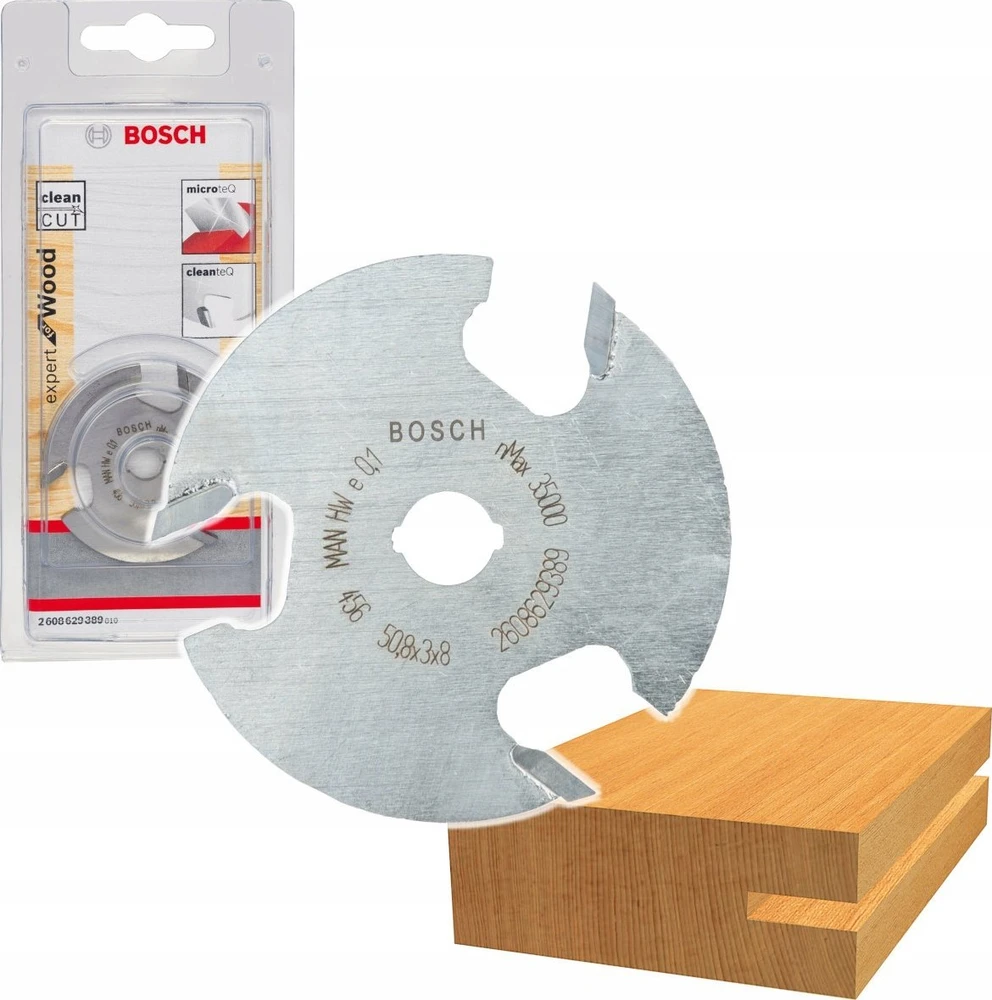 Bosch Diskinės griovelių frezos 8 mm, D1 50,8 mm, L 3 mm