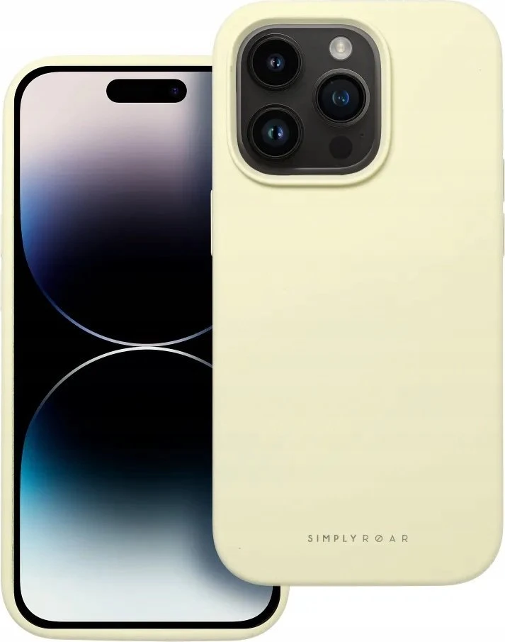ROAR dėklas CLOUD SKIN, skirtas IPHONE 16 Pro Light Geltona