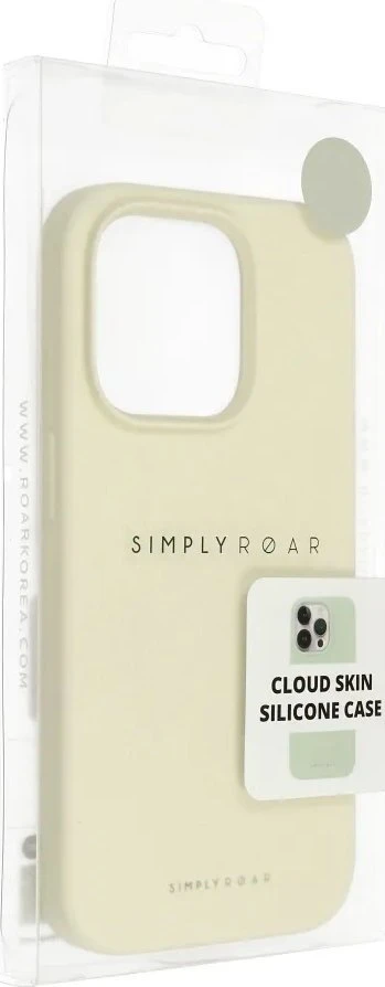 ROAR dėklas CLOUD SKIN, skirtas IPHONE 16 Pro Light Geltona