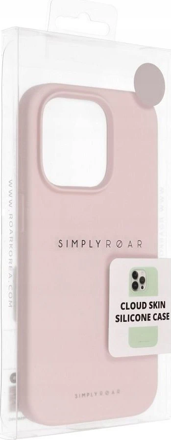 ROAR dėklas CLOUD SKIN, skirtas IPHONE 16 Light Rožinė