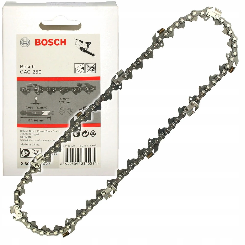 Pjūklo grandinė Bosch 2604730027; 12''; 30 cm; 3/8''; 44; 1,3 mm