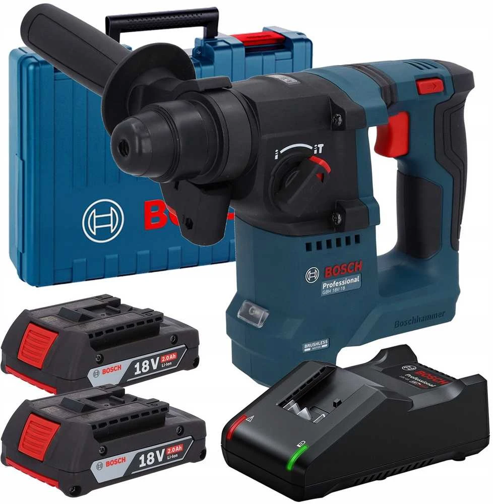 Bosch GBH 18V-18, 2x2,0Ah, GAL 18V-20, CC