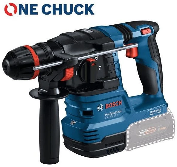 Akumuliatorinis perforatorius BOSCH GBH 18V-22 X Solo CT