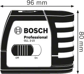 Bosch Kombinuotasis lazeris GCL 2-15 G (3x1.5V AA , Case)