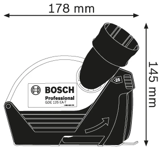 Bosch GDE 115/125 FC-T Professional dulkių ištraukimo apsauga