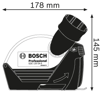 Bosch Apsauginis gaubtas GDE 125 EA-S
