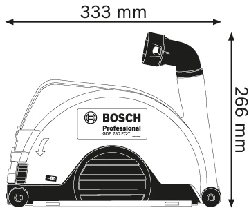 Bosch Apsauginis gaubtas GDE 230 FC-T