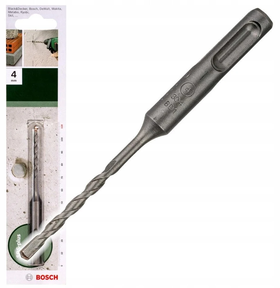 Grąžtas Wiertło Bosch grąžtai DO MŁOTA SDS-PLUS S2 ŚR. 4MM