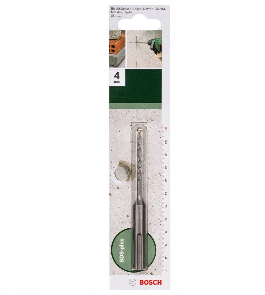 Grąžtas Wiertło Bosch grąžtai DO MŁOTA SDS-PLUS S2 ŚR. 4MM