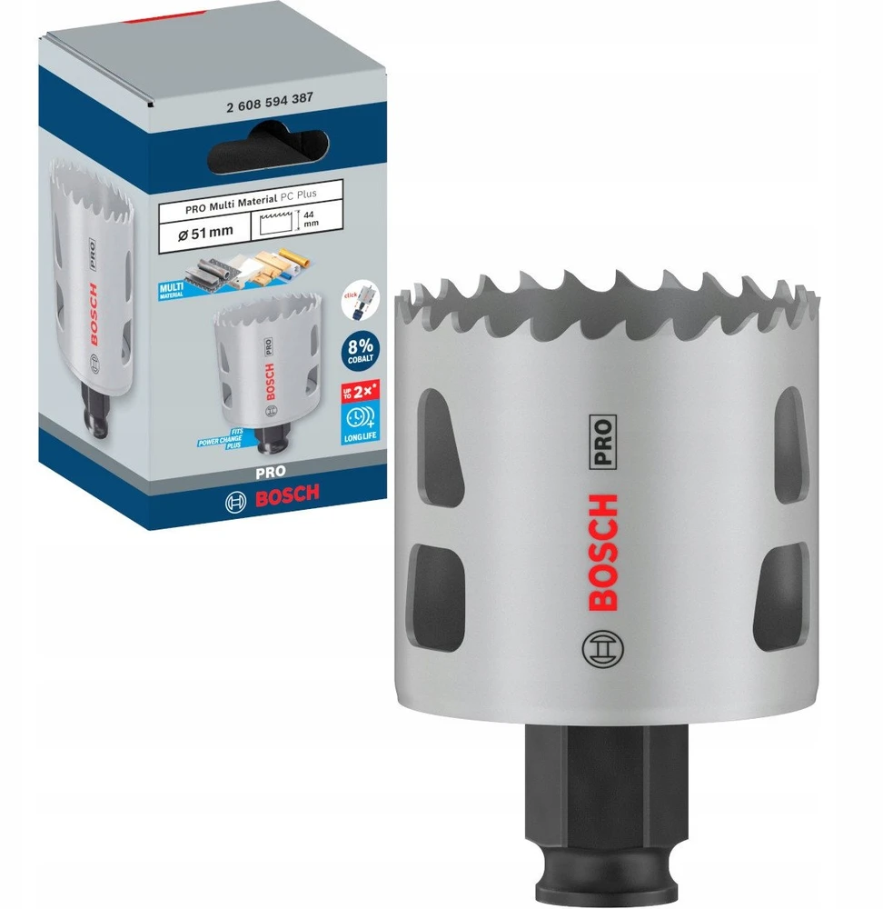 Bosch 51 mm ręž.karūna PRO PC Plus Multi Material