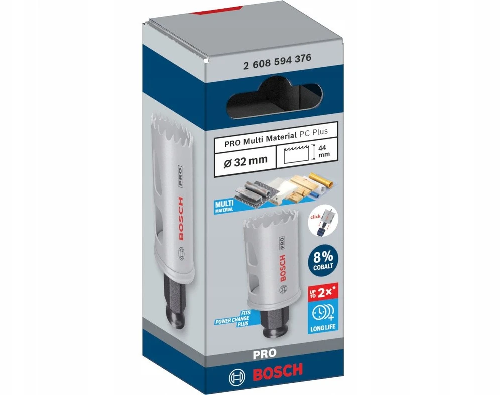 Bosch 32 mm ręž.karūna PRO PC Plus Multi Material