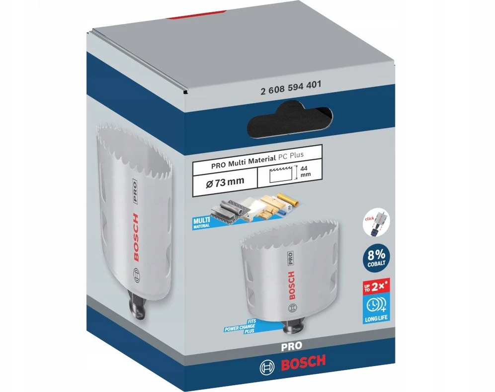 Bosch 73 mm ręž.karūna PRO PC Plus Multi Material