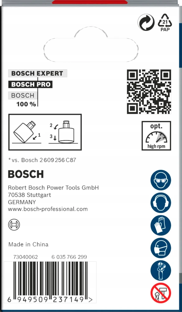 Bosch Gręžimo karūnėlė 51mm kietoms plytelems
