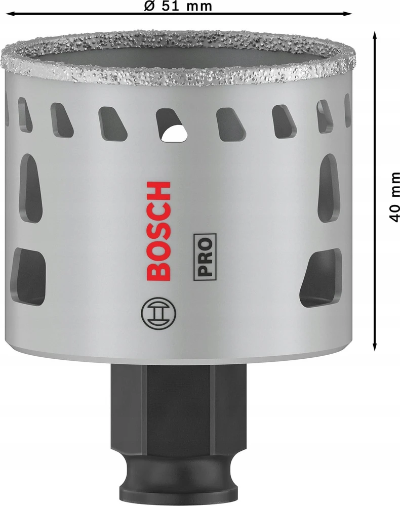 Bosch Gręžimo karūnėlė 51mm kietoms plytelems