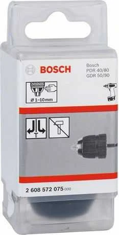 Bosch Greitos fiks.gręžimo patr 1/4-6-K, 1,0-10,0 mm