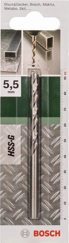 Grąžtas Bosch gręžtuvas Bosch METALBOR HSS-G Ø5.5X57X93MM 118GR