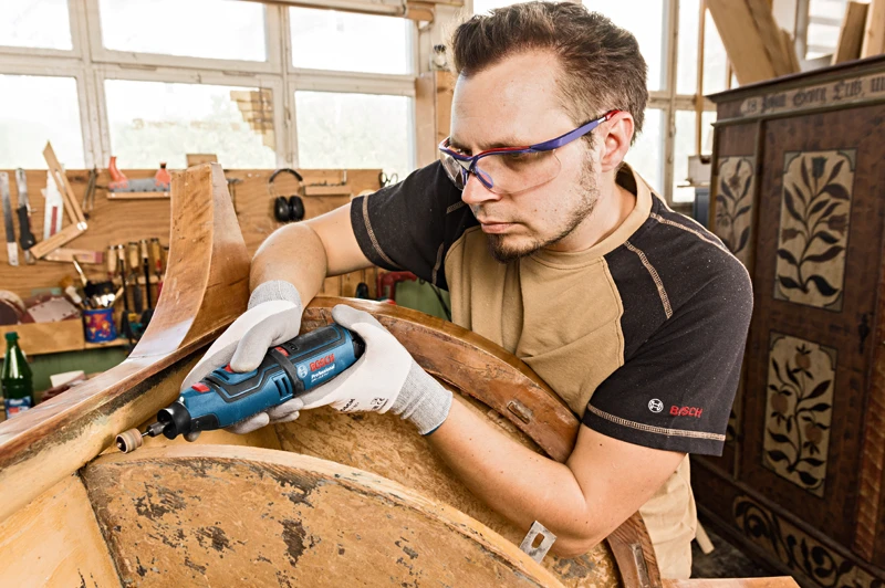 Akumuliatorinis rotacinis įrankis Bosch GRO 12V-35 PROFESSIONAL, be akumuliatoriaus ir kroviklio