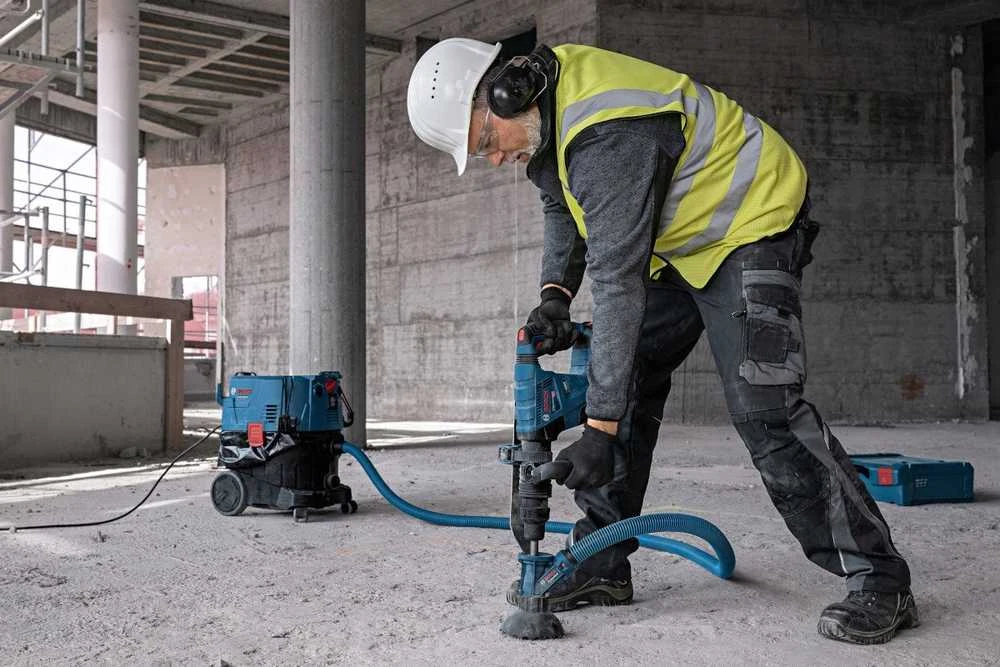 Bosch GSH 18V-5 perforatorius su dulkių nusiurbimo sistema