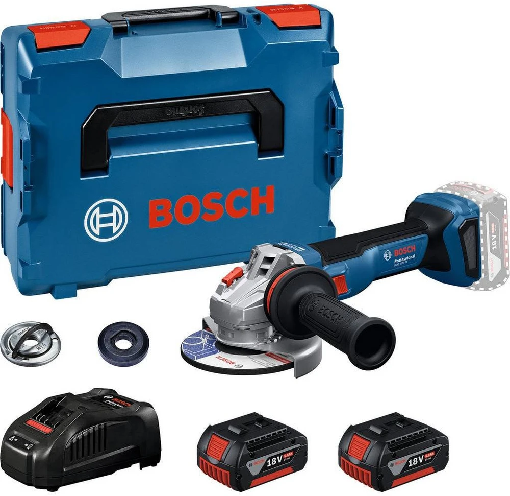 Bosch GWS 18V-11, 2x5.0Ah, GAL1880, LB
