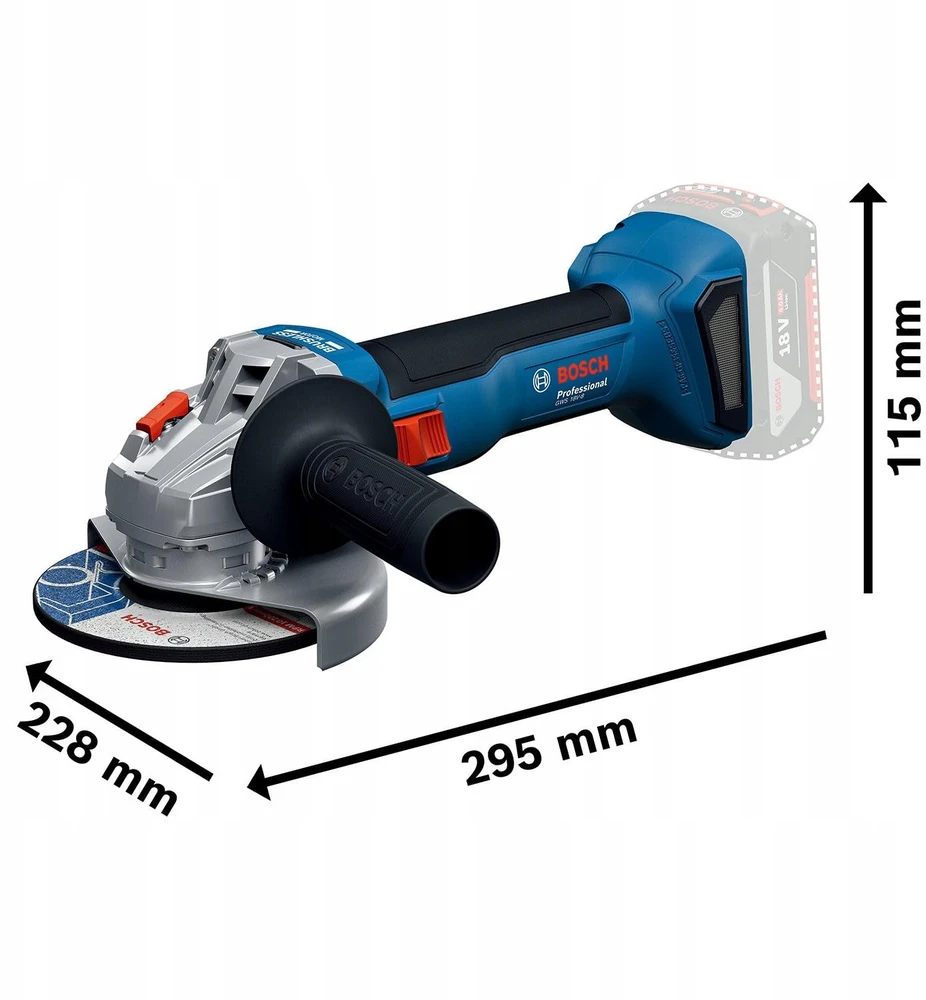 Bosch GWS 18V-8 2x5.0Ah GAL1840, LB