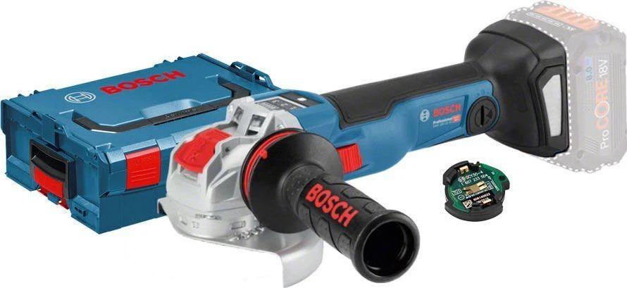Akumuliatorinis kampinis šlifuoklis su X-LOCK Bosch GWX 18V-10 SC Professional (06017B0400)