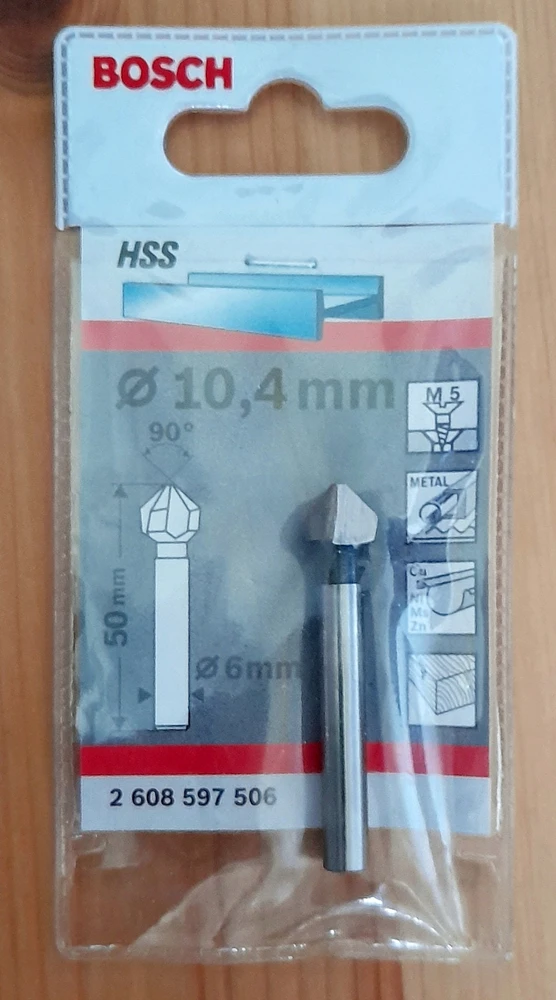 Kūginis gilintuvas Bosch 2608597506; 10,4x50 mm