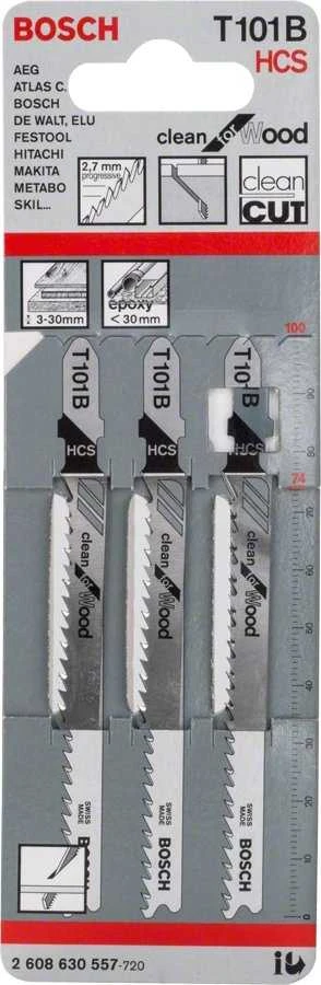 Bosch 3 siaurapj.pjūkleliai T 101 B