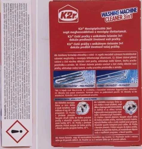 Skalbyklių valiklis K2R CLEANER 3IN1, 2 vnt.