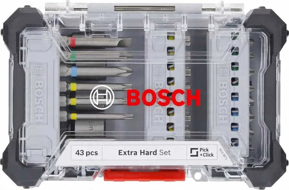 Grąžtas Bosch 43 dalių komplektas antgal. displ.