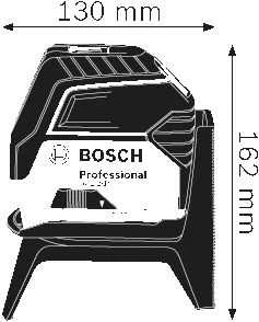 Bosch Kombinuotasis lazeris GCL 2-15 (3x1.5V AA , RM1, BM3, Case)