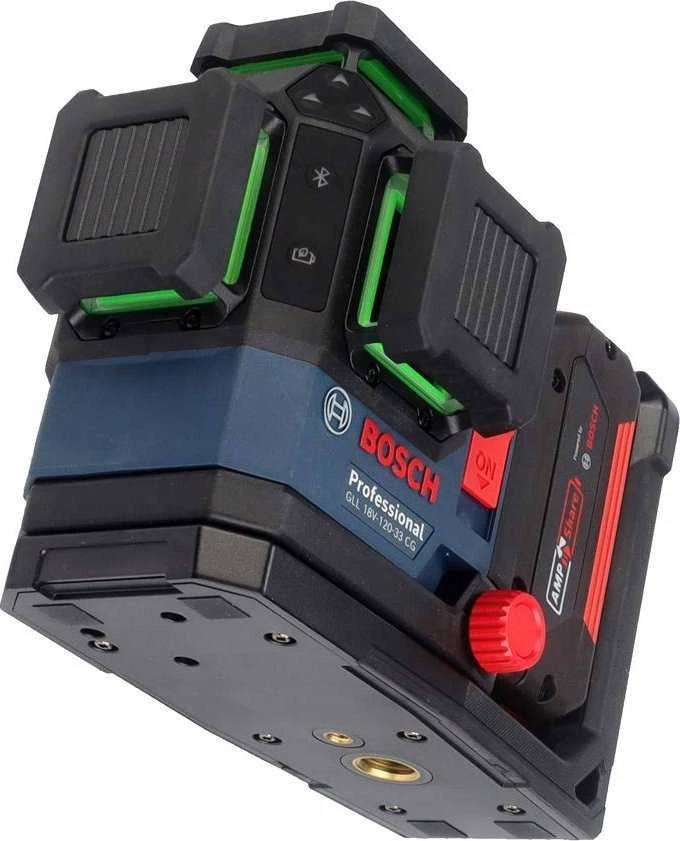 Bosch GLL 18V-120-33 CG, 35 m, 0,3 mm/m, 4°, 120 m, 3 s, horizontaliai/vertikaliai