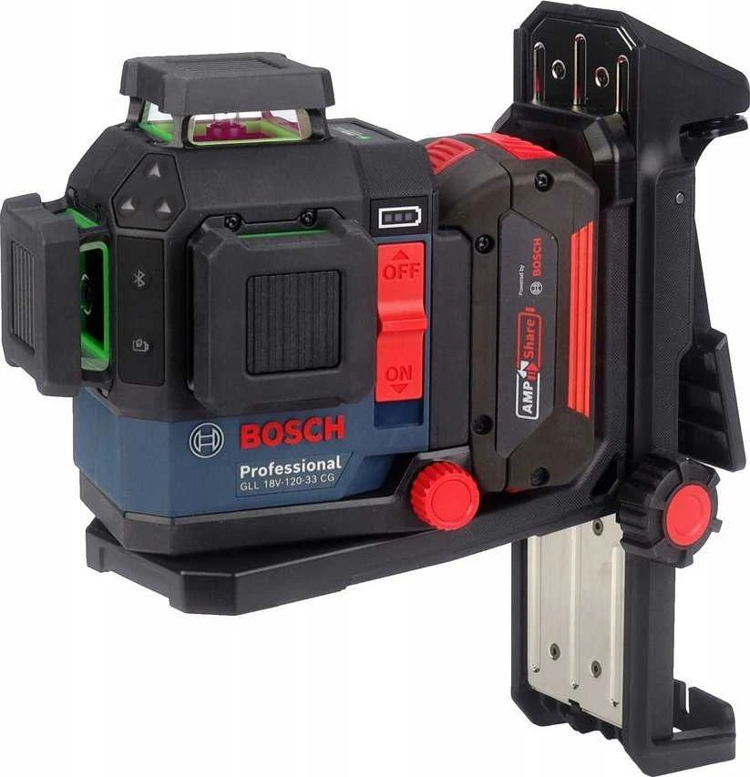 Bosch GLL 18V-120-33 CG, 35 m, 0,3 mm/m, 4°, 120 m, 3 s, horizontaliai/vertikaliai