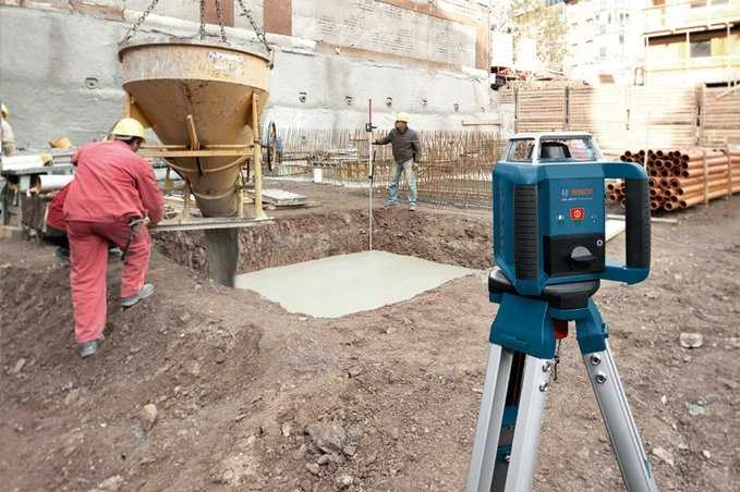 Grąžtas Bosch GRL 400 H lazerinis sraigtas, raud