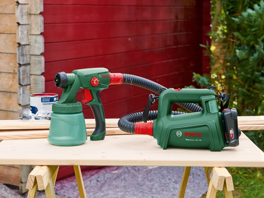 Bosch Akumuliatorinis dažų pulverizatorius EasySpray 18V-100 be akumuliatoriaus ir kroviklio