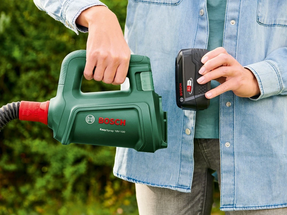 Bosch Akumuliatorinis dažų pulverizatorius EasySpray 18V-100 be akumuliatoriaus ir kroviklio