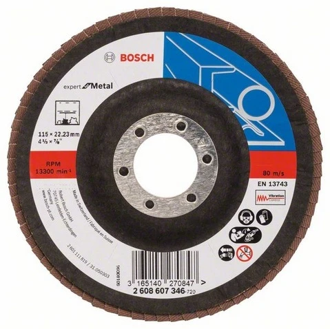 Bosch šlifuoklis-pop metalinis X551 D 115 mm, K 80,1 vnt.